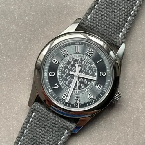 Patek Philippe Calatrava 6007A-001 SS ZF 1:1 Best Edition Grey Dial on Grey Leather Strap A324CS